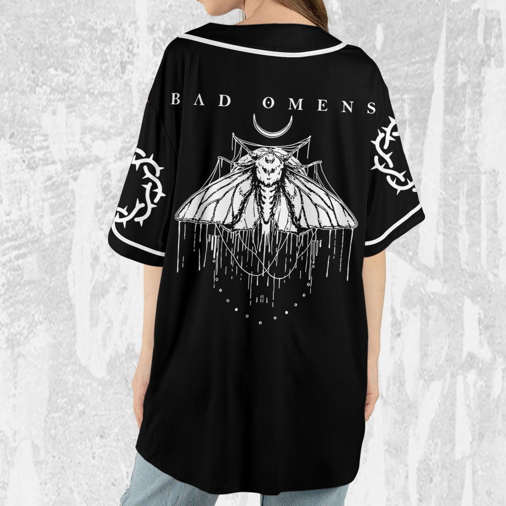 Bad Omens Moth Rock Music Jersey Tour 2023 Shirt & Baseball Jersey - Aopprinter