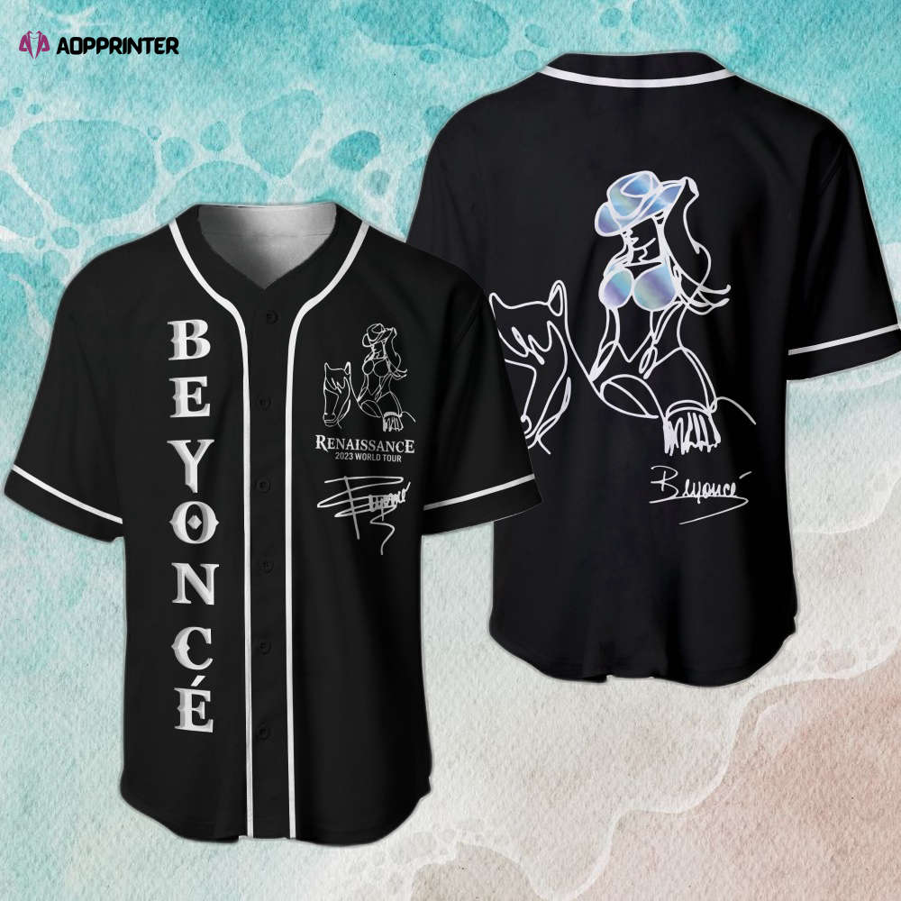 Beyonce Renaissance Tour 2023 Baseball Jersey: Exclusive Fan Merchandise - Aopprinter
