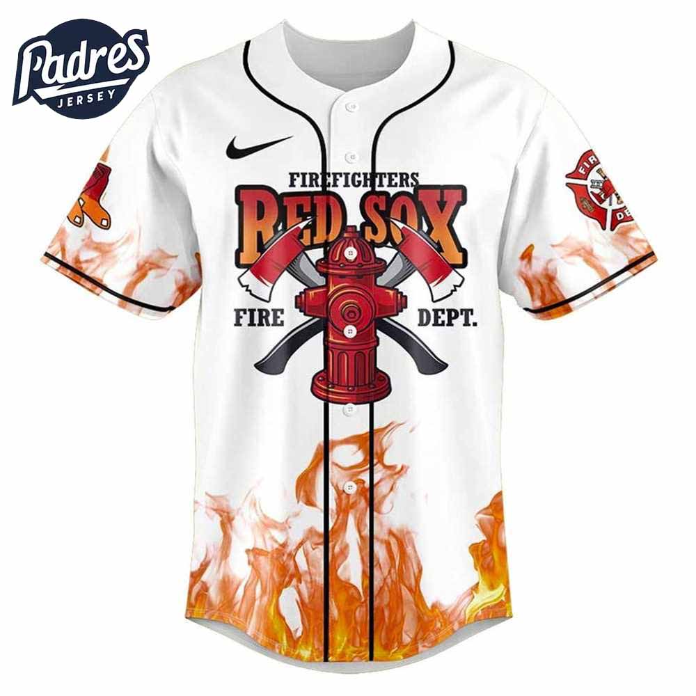 Boston Red Sox Firefighter Appreciation Day 2025 Baseball Jersey - Padres Jersey Oasis: Elevate Your Baseball Style Game