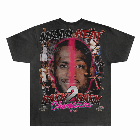 LeBron & Wade '12-13 Heat Classic Tee Style001