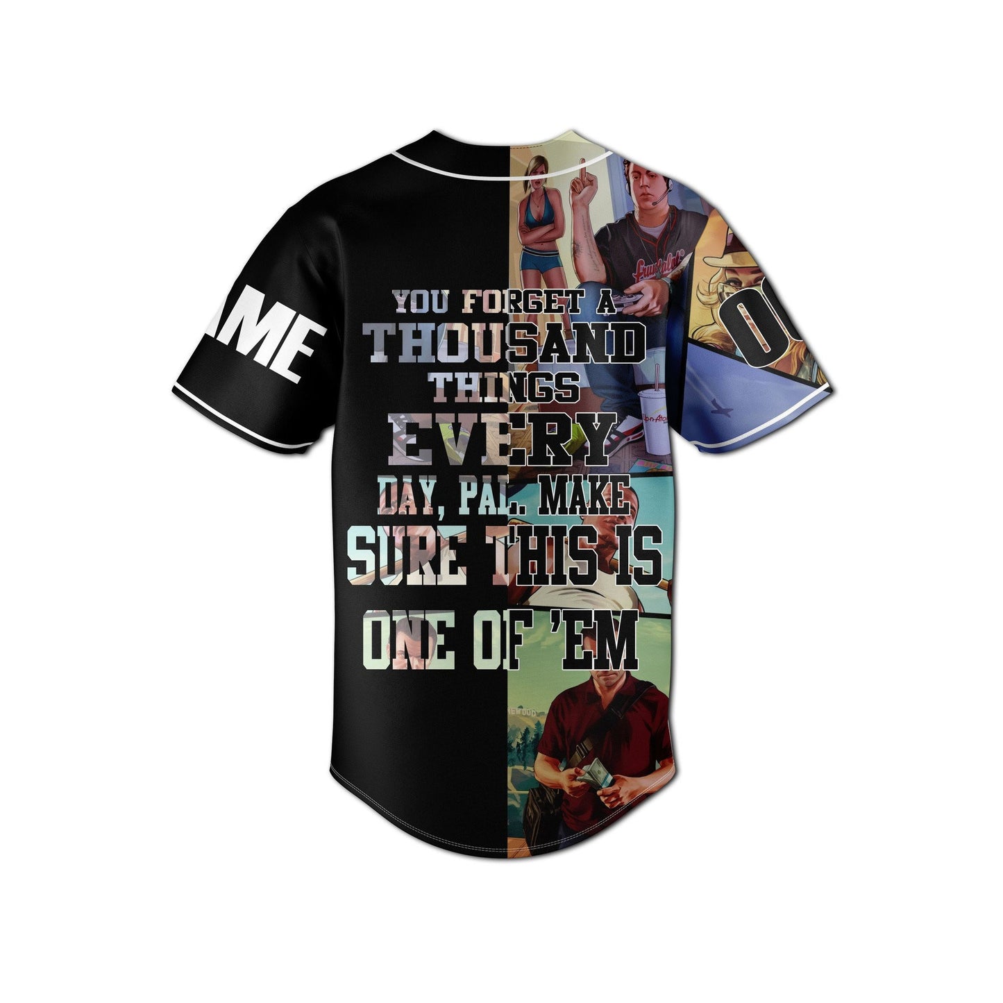 Classic Cool GTA Grand Theft Auto V Personalized Baseball Jersey