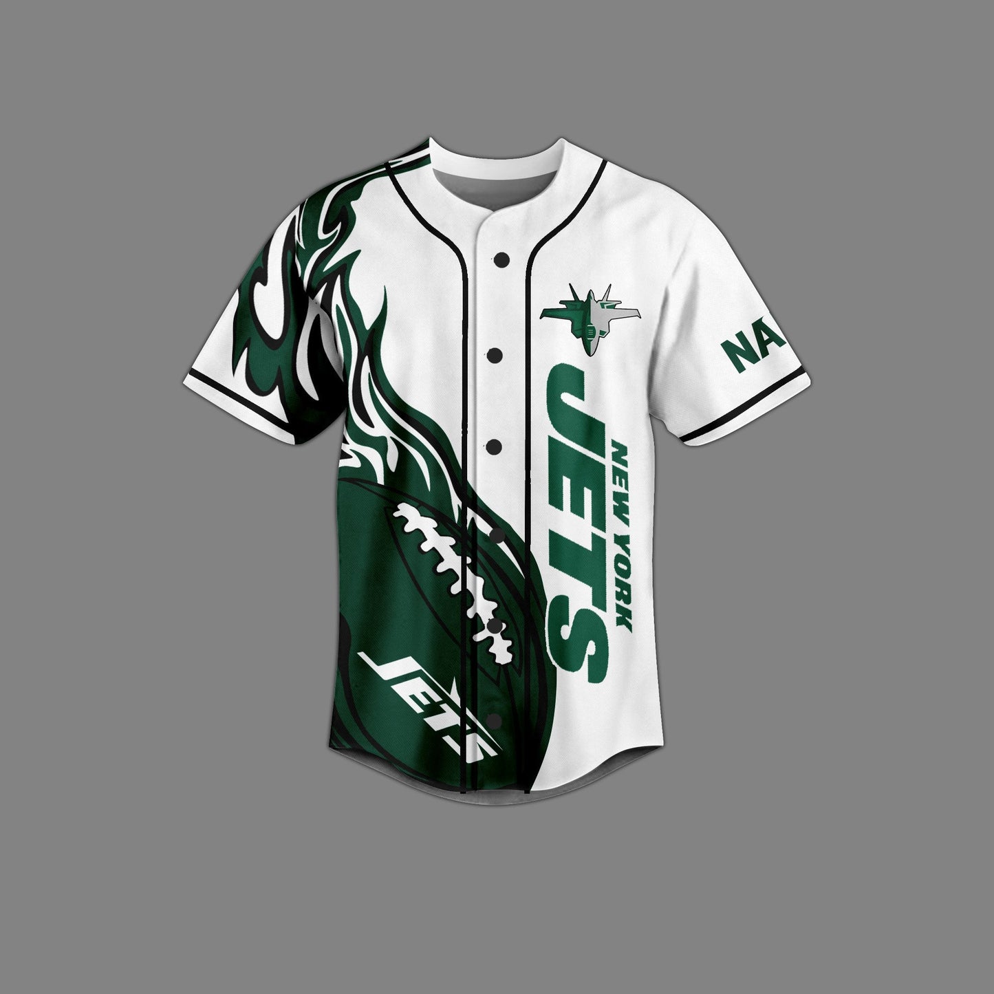Classic Custom Shirt New York Jets Baseball Jersey
