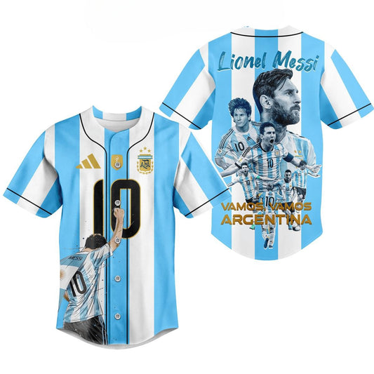 Classic Lionel Messi Baseball Jersey Fast Shipping Worldwide