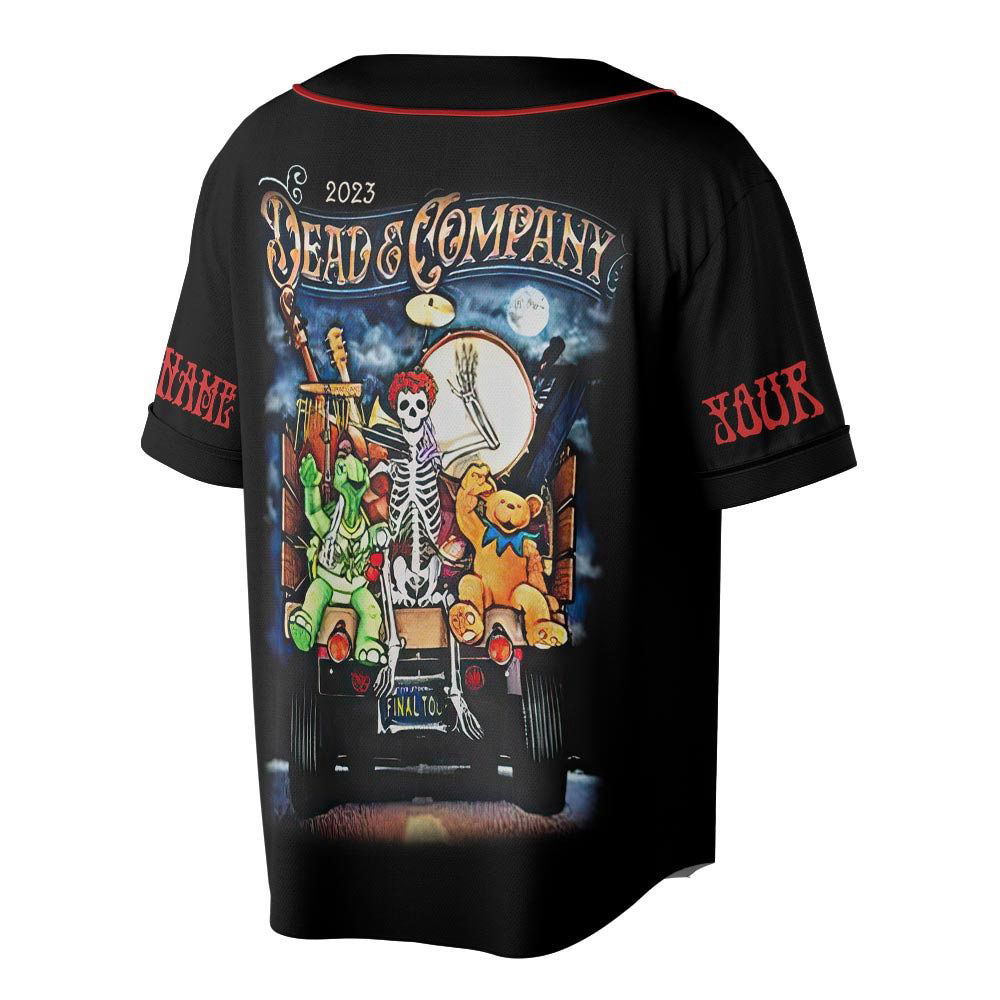 Custom Dead Co 2023 The Final Tour Truck Music Baseball Jersey - lylyprint.com