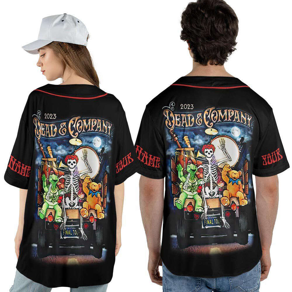 Custom Dead Co 2023 The Final Tour Truck Music Baseball Jersey - lylyprint.com