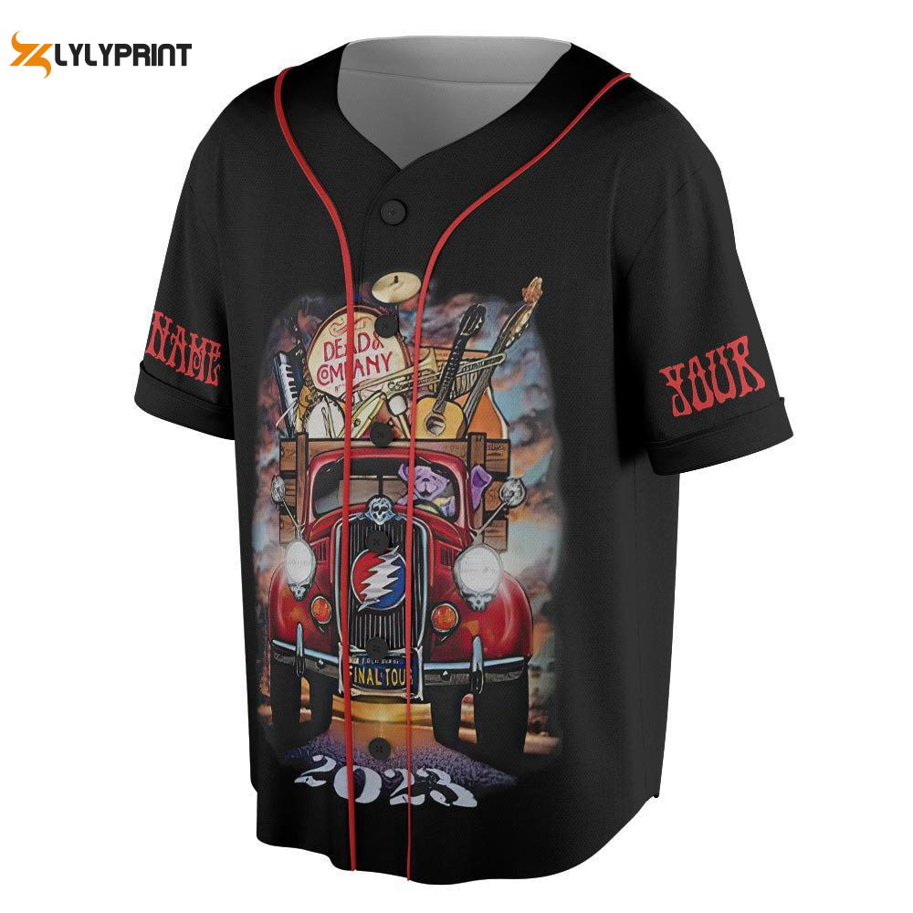Custom Dead Co 2023 The Final Tour Truck Music Baseball Jersey - lylyprint.com