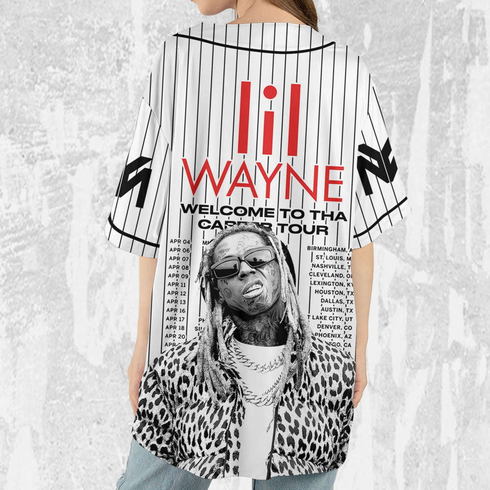 Custom Lil Wayne The Carter Tour 2023 Jersey – Personalized Music Baseball Shirt - Aopprinter