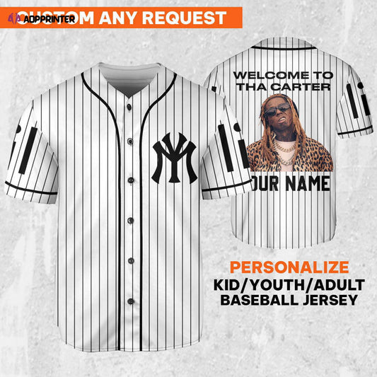 Custom Lil Wayne Welcome to the Carter Rap Tour Jersey - Personalized Music Baseball Shirt - Aopprinter