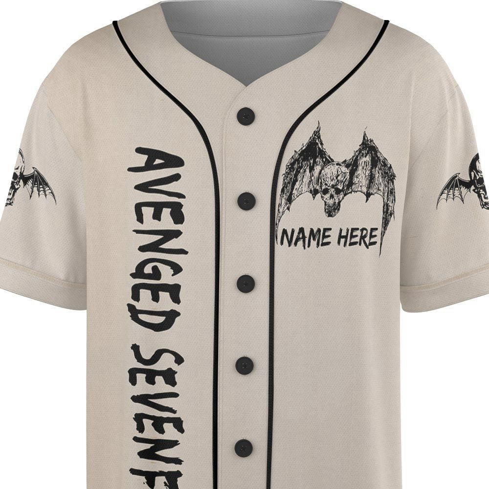 Custom Name Avenged Sevenfold Rock Baseball Jersey, Avenged Sevenfold Tour - lylyprint.com