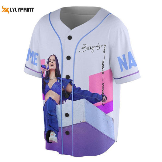 Custom Name Becky G 2023 Tour Baseball Jersey, Mi Casa Tu Casa US Concert - lylyprint.com