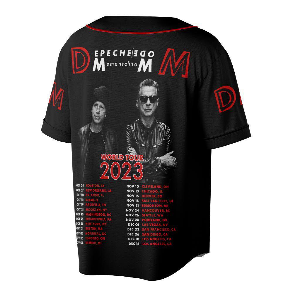 Custom Name Depeche Mode Baseball Jersey, Depeche Mode Tour Shirt - lylyprint.com