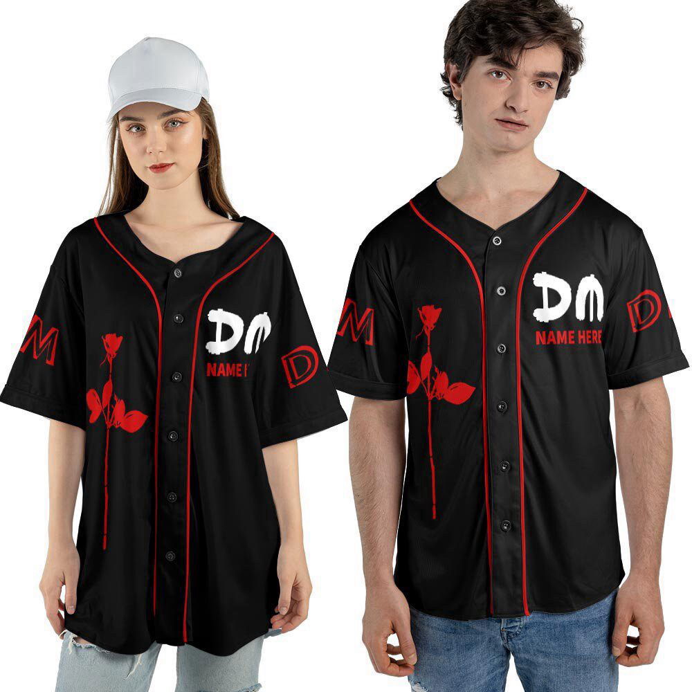 Custom Name Depeche Mode Baseball Jersey, Depeche Mode Tour Shirt - lylyprint.com