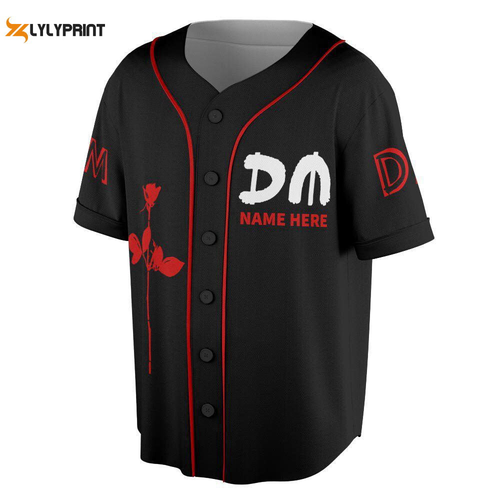 Custom Name Depeche Mode Baseball Jersey, Depeche Mode Tour Shirt - lylyprint.com