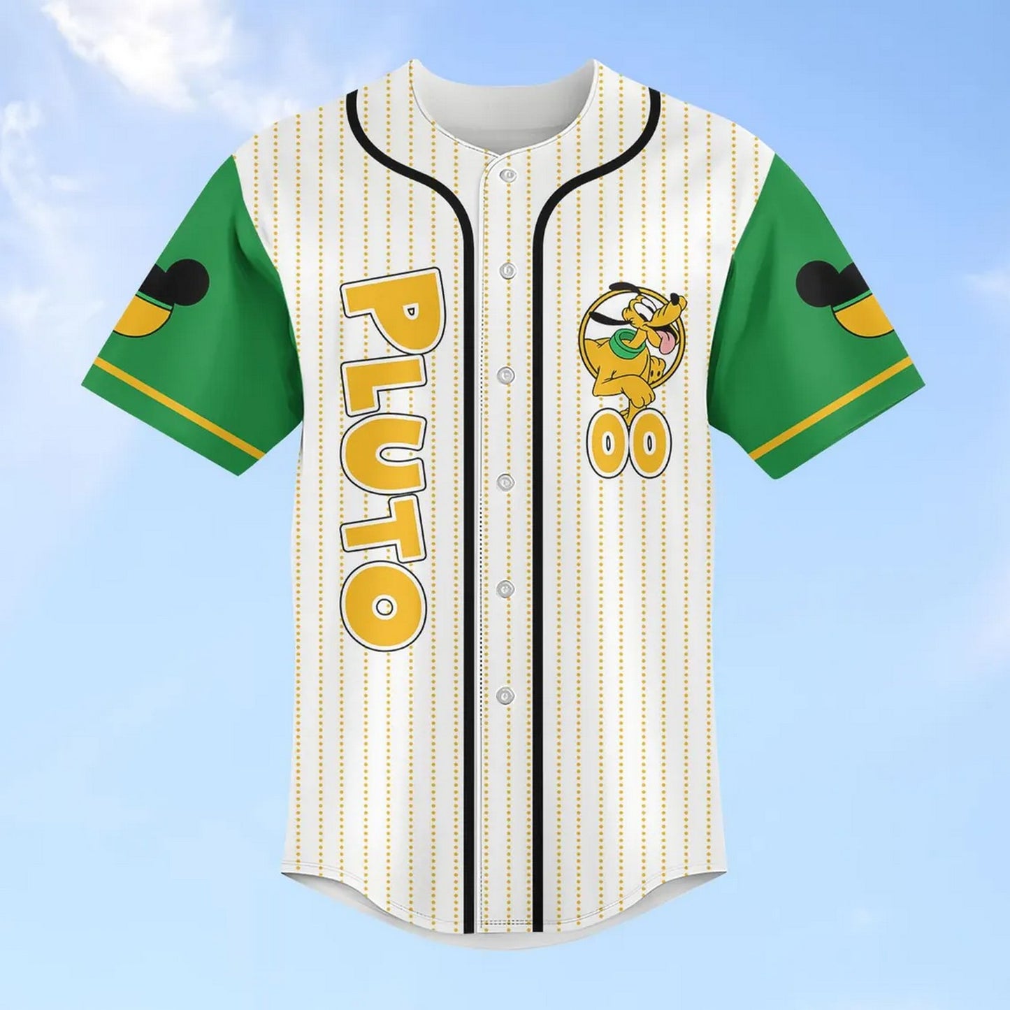 Custom Name Disney Family Vacation 2025 Pluto Baseball Jersey