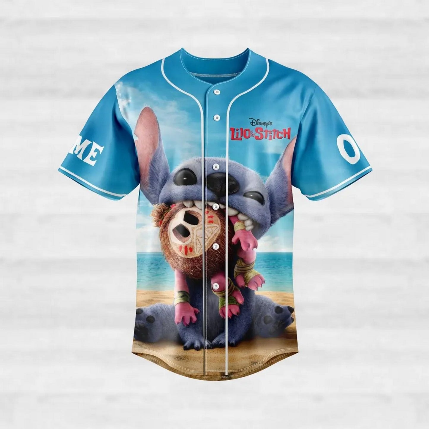 Custom Name Disney Lilo And Stitch Live Movie 2025 Baseball Jersey