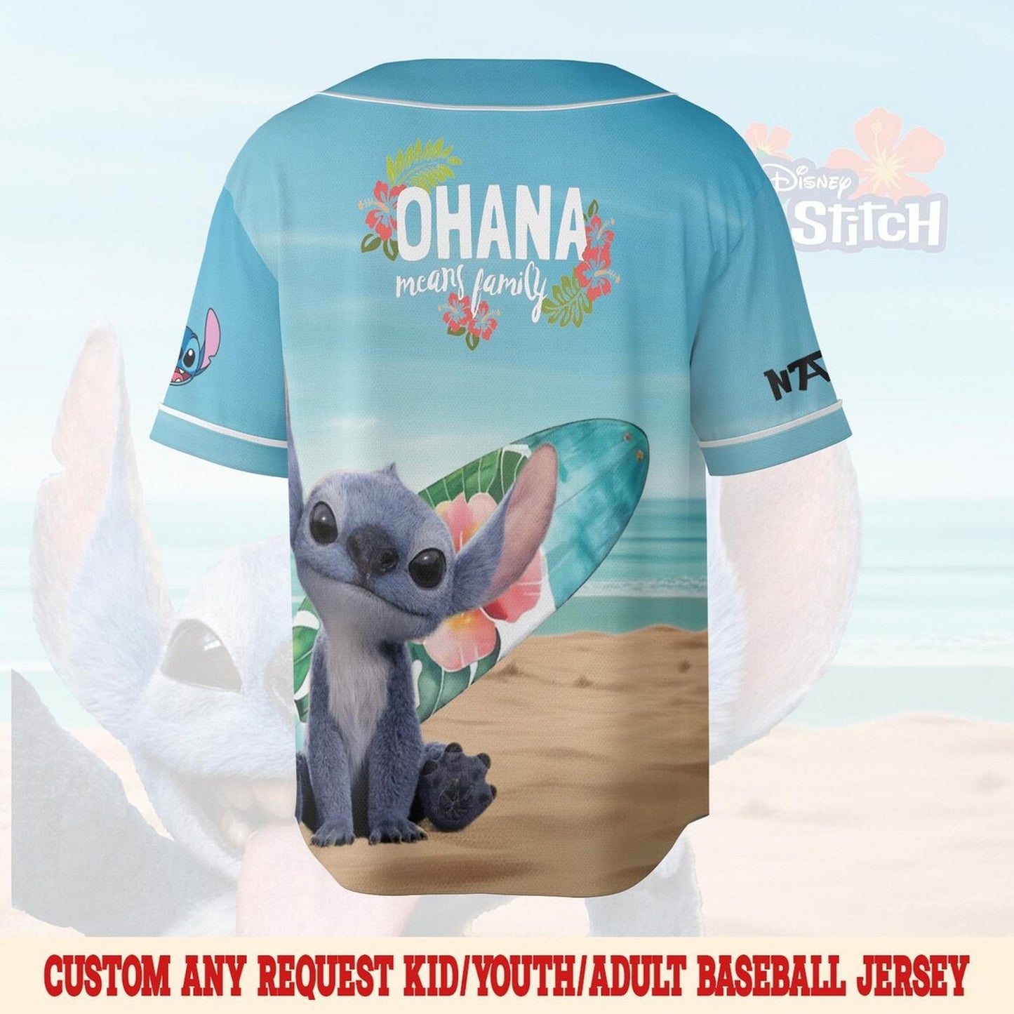 Custom Name Disney Lilo And Stitch Movie 2025 Naughty Stitch Baseball Jersey