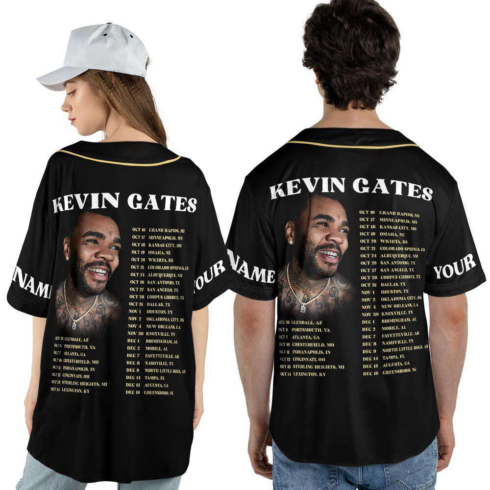 Custom Name KG Music Baseball Jersey, Only The Generals Tour 2023 - lylyprint.com