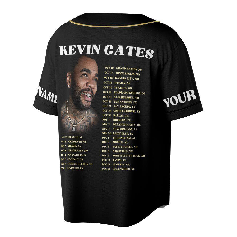 Custom Name KG Music Baseball Jersey, Only The Generals Tour 2023 - lylyprint.com