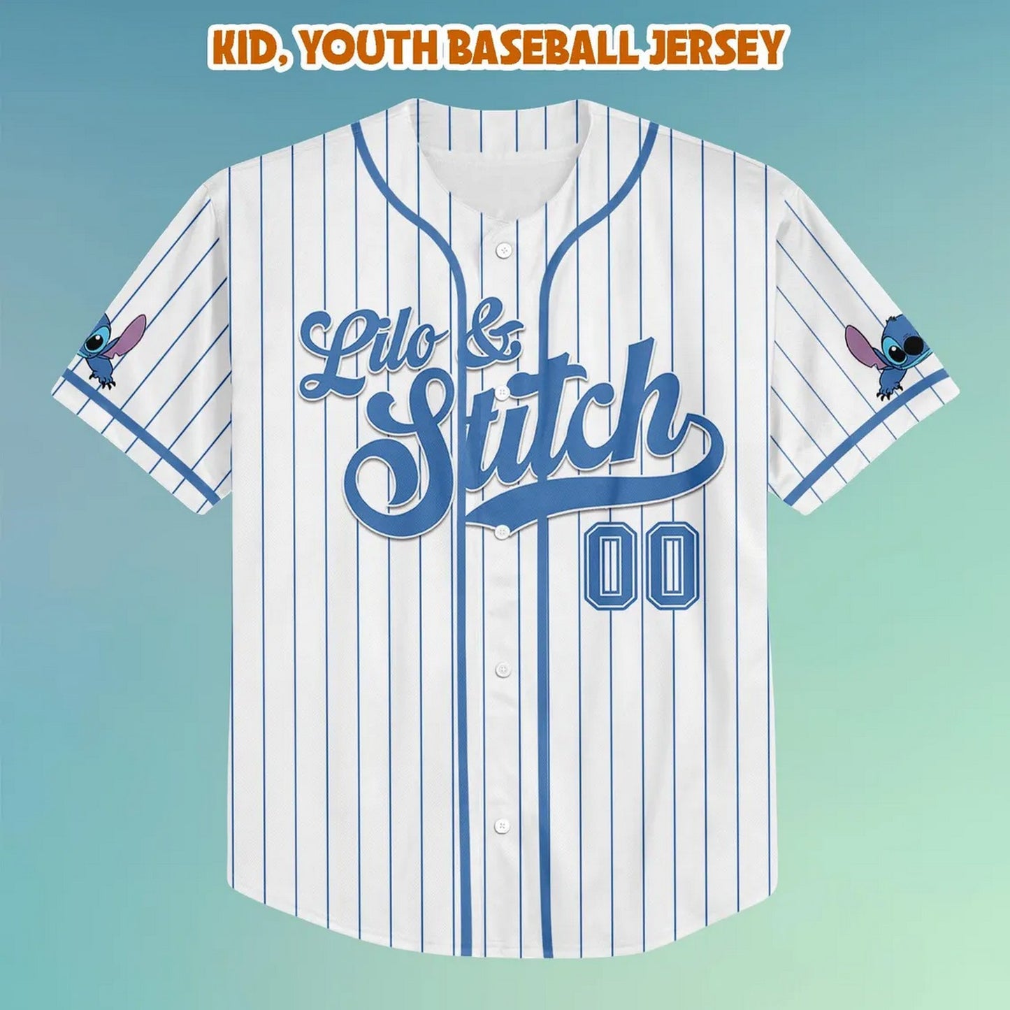 Custom Name Lilo And Stitch 2025 Live Movie Baseball Jersey
