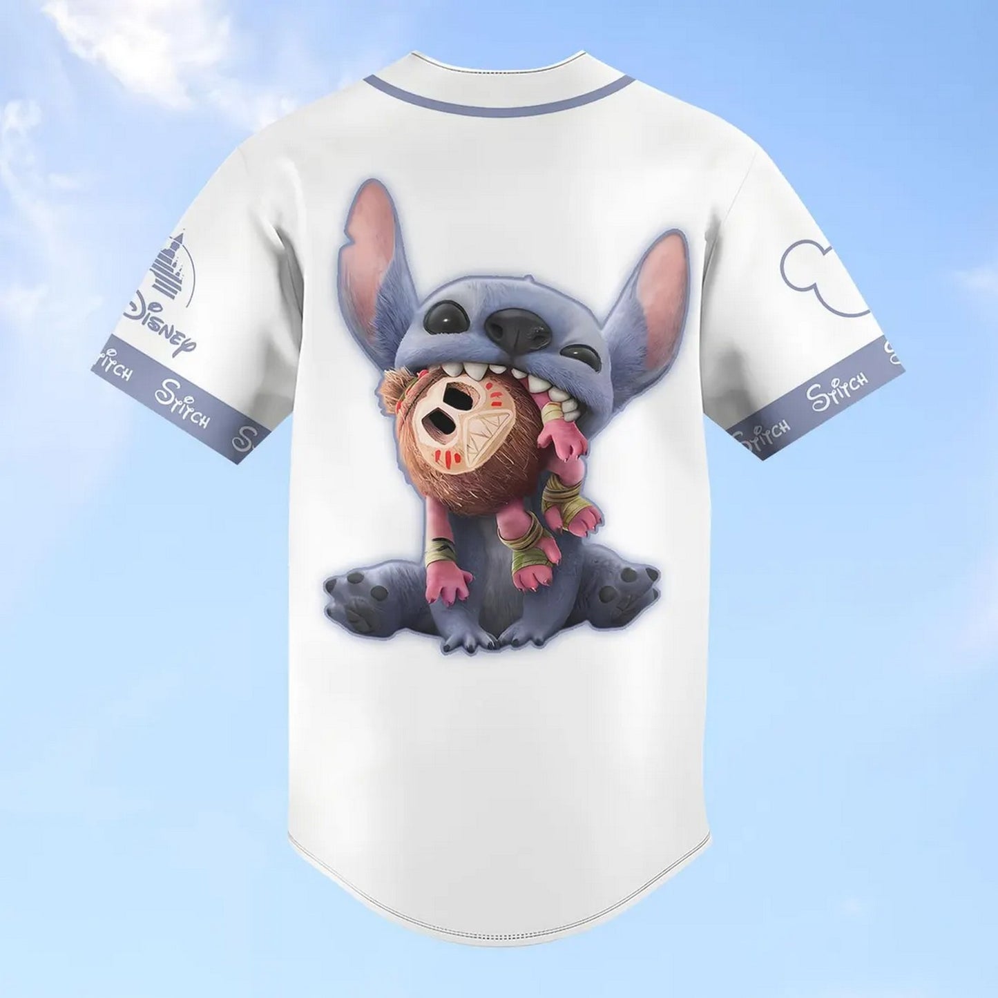 Custom Name Lilo And Stitch 2025 Simple White Baseball Jersey