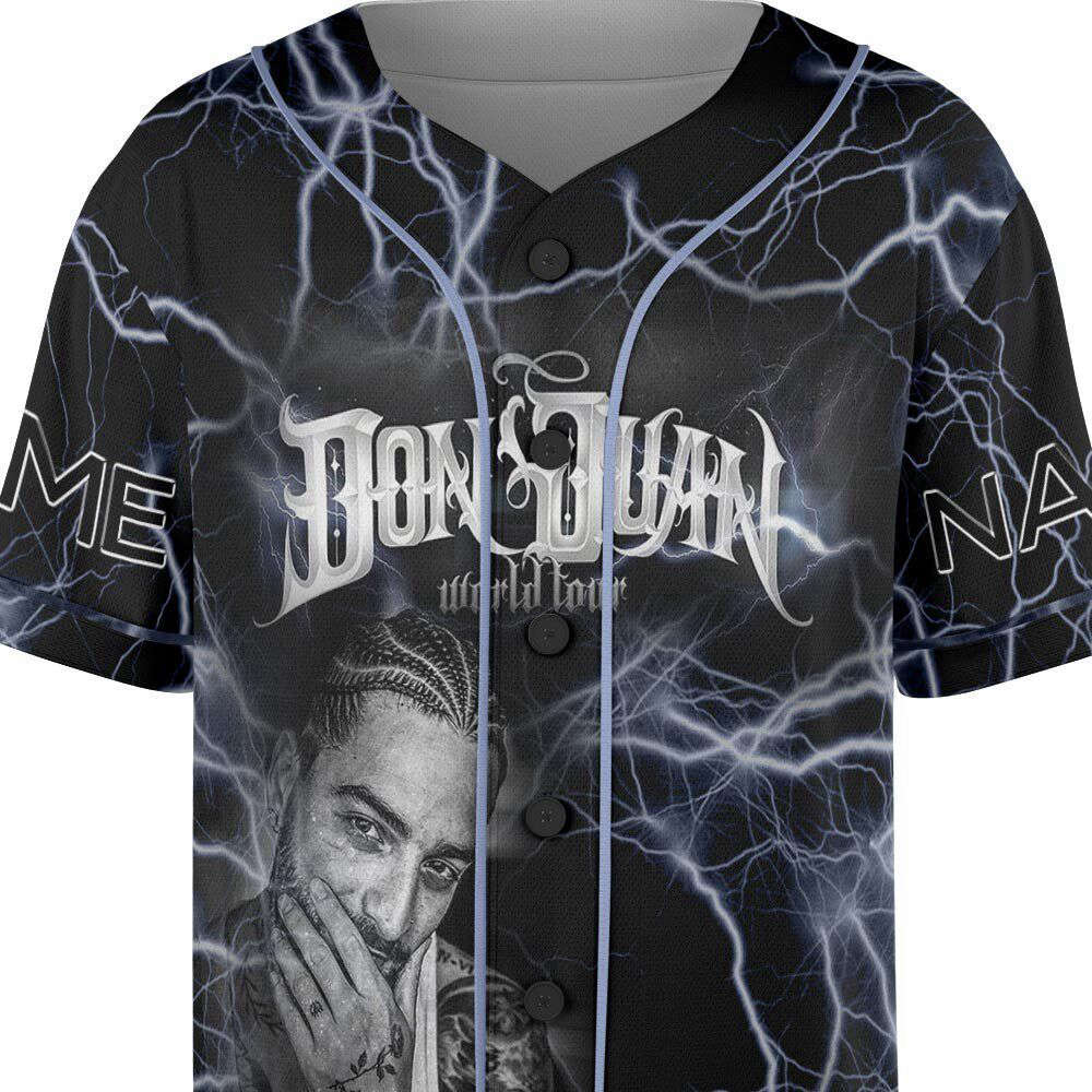Custom Name Maluma 2023 Tour Baseball Jersey - lylyprint.com