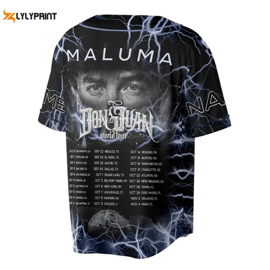 Custom Name Maluma 2023 Tour Baseball Jersey - lylyprint.com