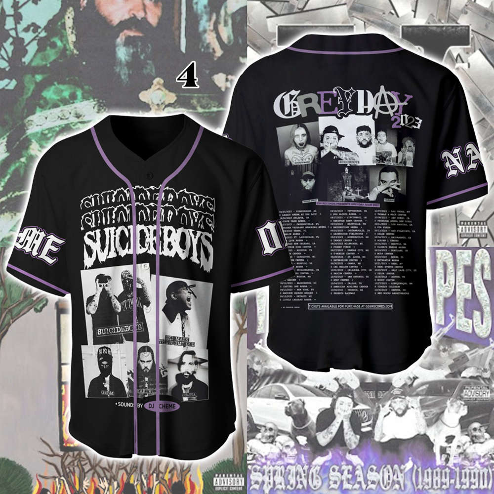 Custom Name Suicideboys Baseball Jersey, Suicideboys Tour Baseball Jersey - lylyprint.com