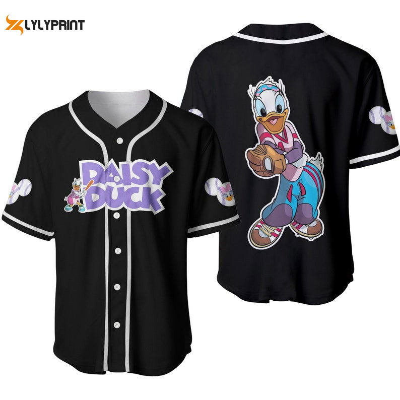Daisy Duck Disney Cartoon Graphics All Over Print Unisex Baseball Jersey - lylyprint.com