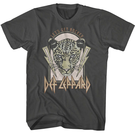 Def Leppard - Lightning Bolts Lets Get Rocked Boyfriend Tee