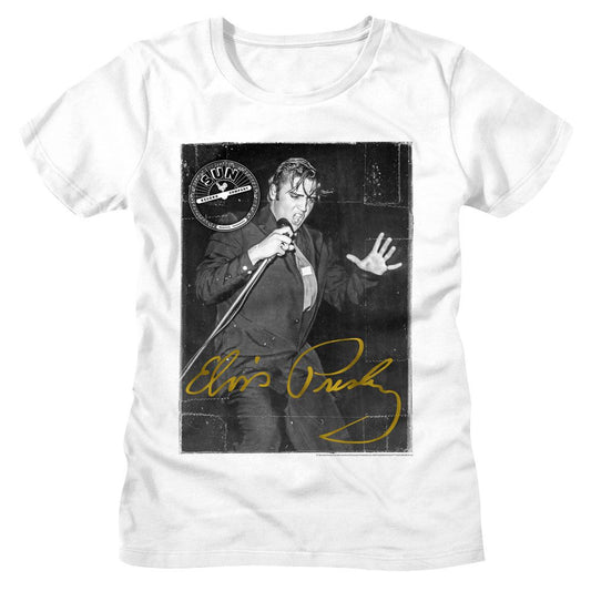 Elvis Presley - Elvis Gold Signature Womens T-Shirt