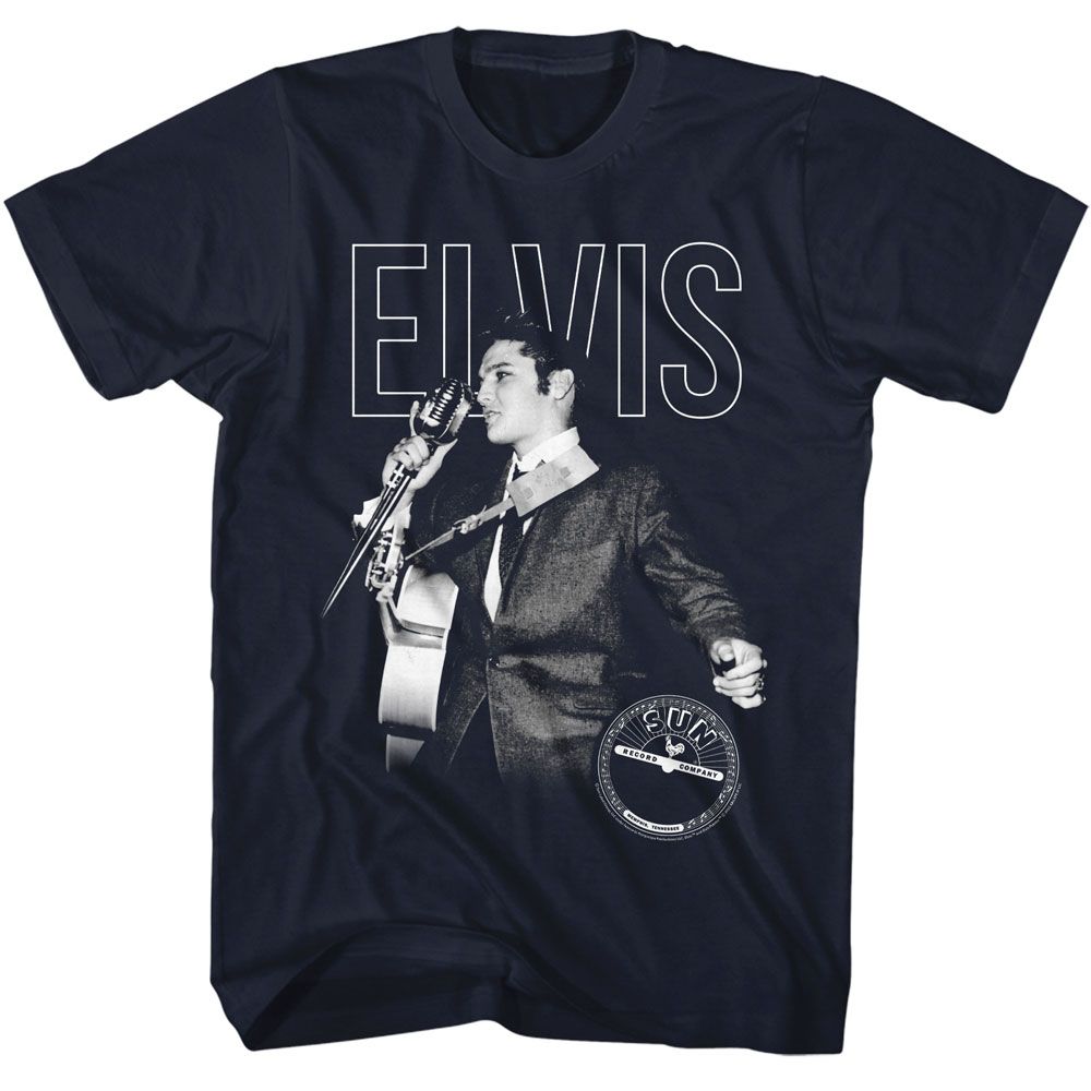 Elvis Presley - Elvis On The Mic Boyfriend Tee