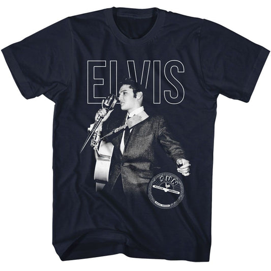 Elvis Presley - Elvis On The Mic Boyfriend Tee