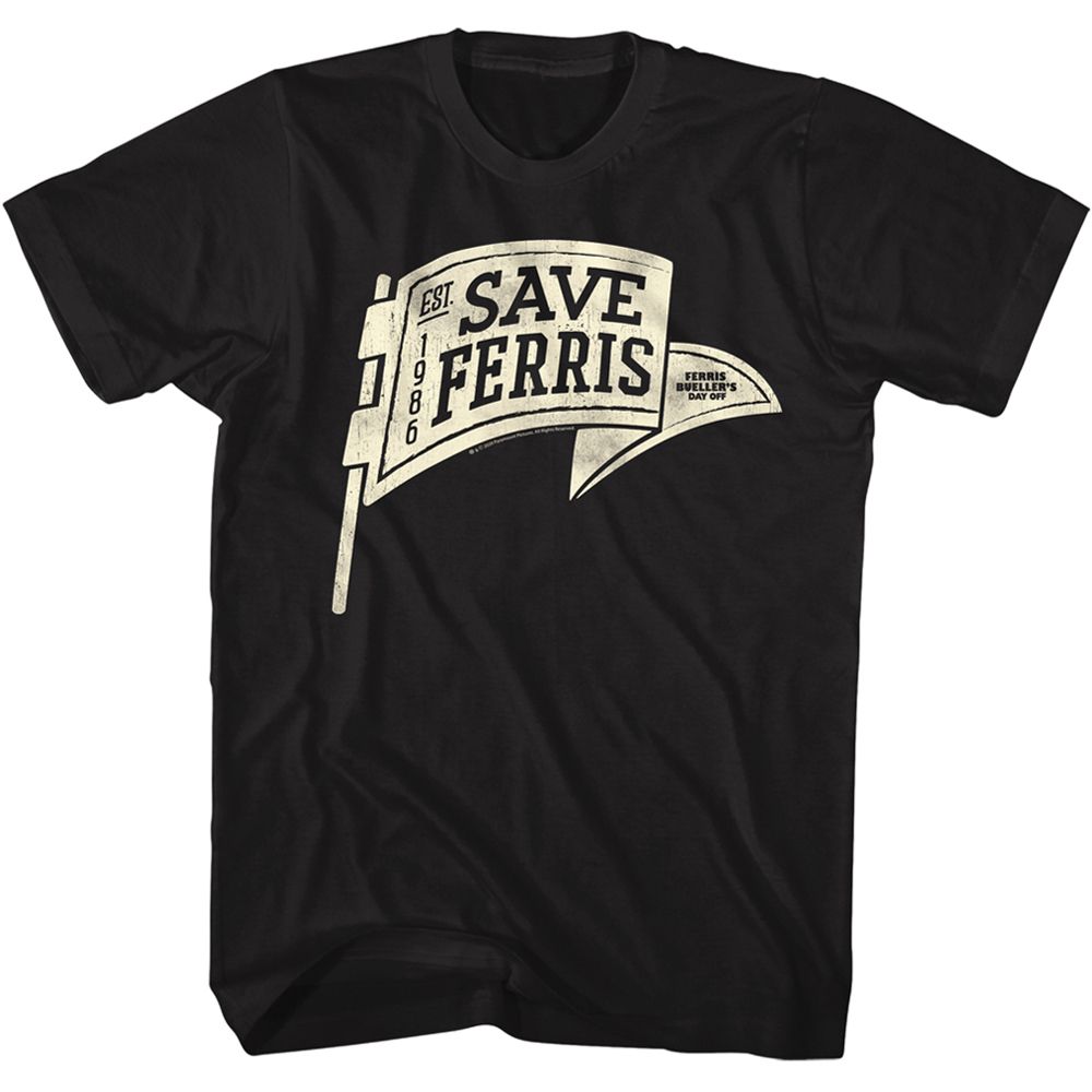 Ferris Beuller's Day Off - Save Ferris Pennant T-shirt