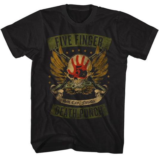 Five Finger Death Punch - Winged Skull T-Shirt