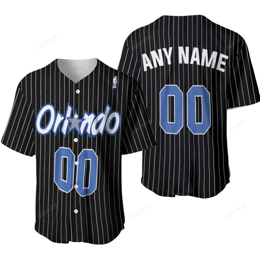 Orlando Magic Nba Basketball Team Logo Hardwood Classics Swingman Black Personalized Baseball Jersey Nba Gift For Fans
