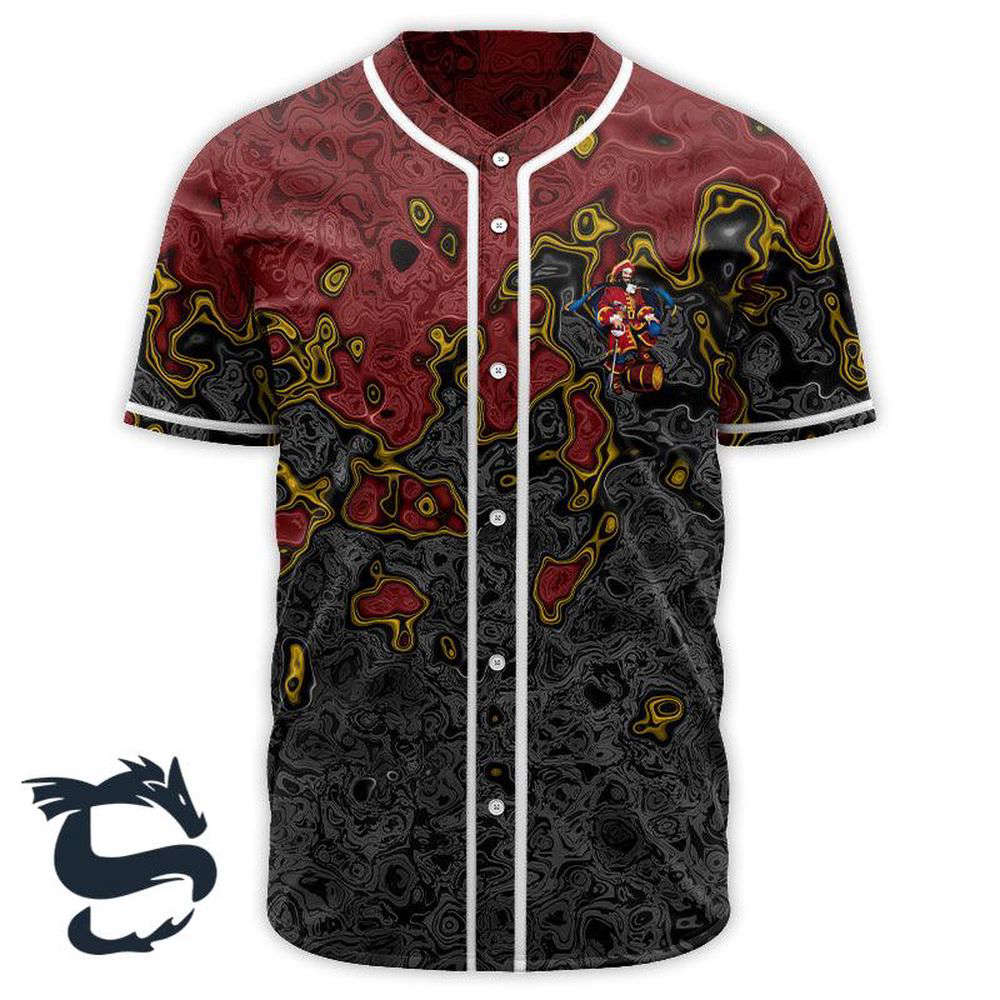 Holographic Colorful Captain Morgan Baseball Jersey - lylyprint.com