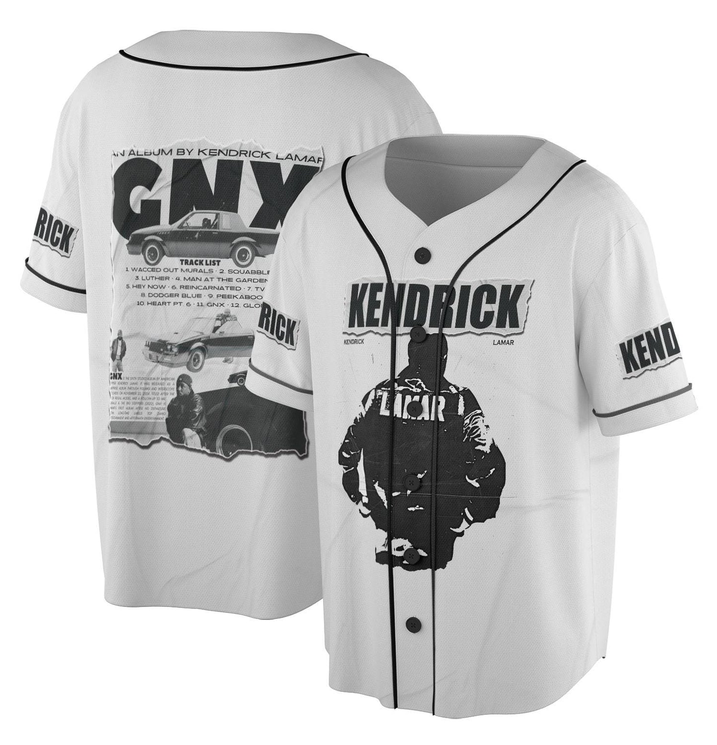 Kend Lamar GNX Jersey, Vintage GNX Racing Glub, Kend Lamar Limited Edition
