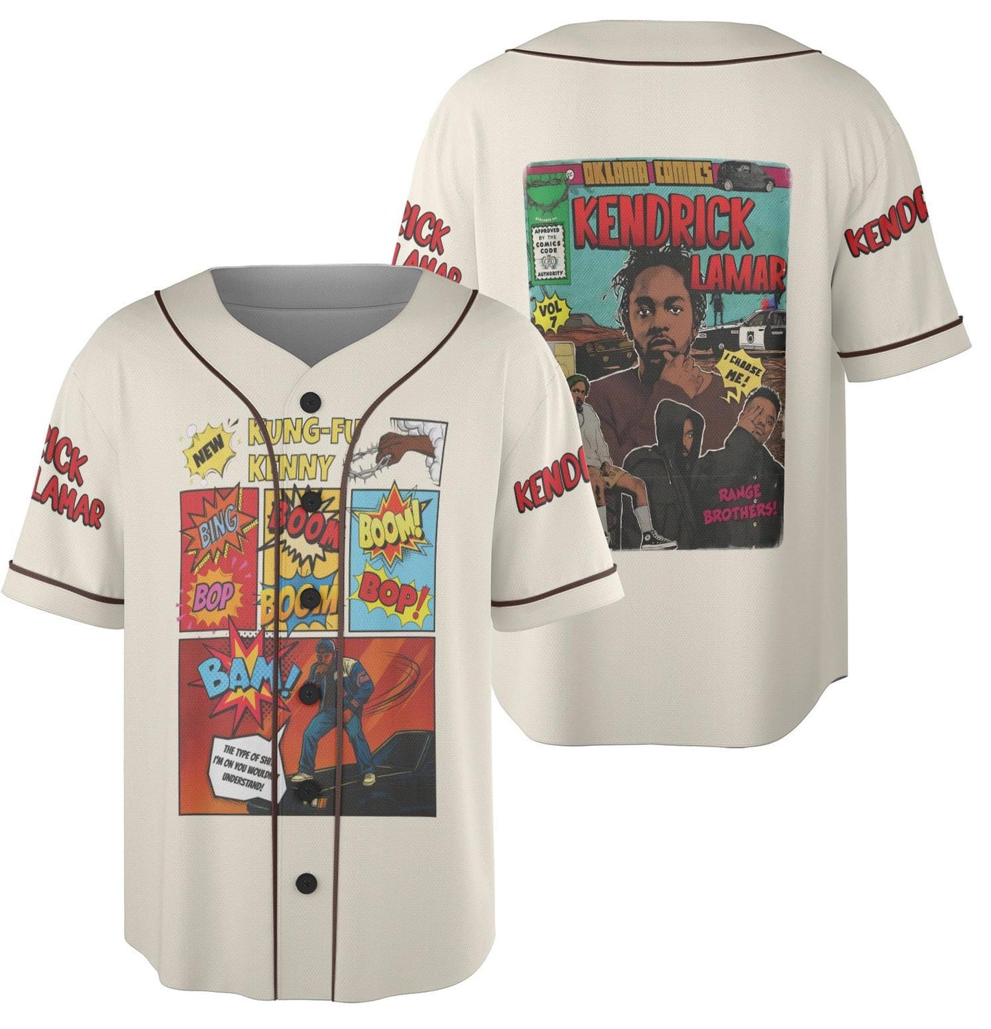 Kendrick Lamar Inspired Kung Fu Kenny Graphic Tee, Vintage 90's Comic Style Shirt,