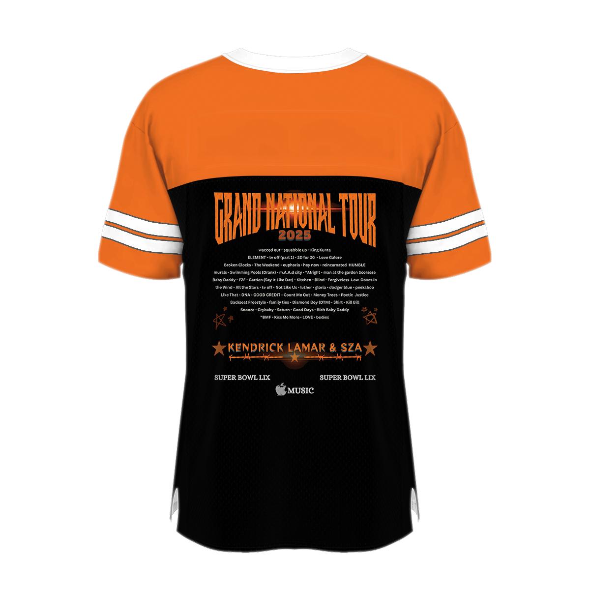 Kend-rick Lamar & S-ZA 2025 Grand National Tour Jersey, Ken-drick Lamar Shirt, S-ZA Shirt