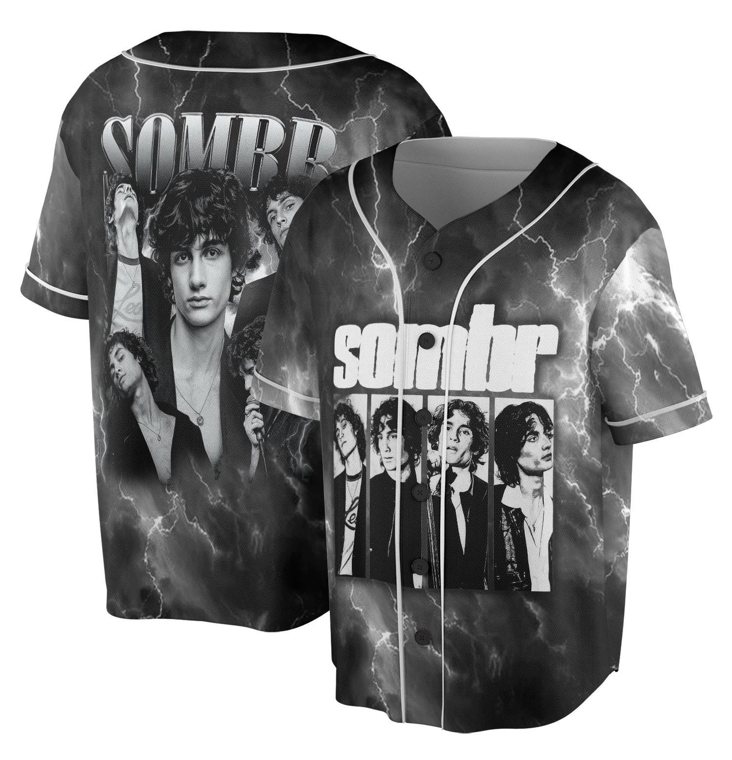 Sombr World Tour Music Vintage Baseball Jersey