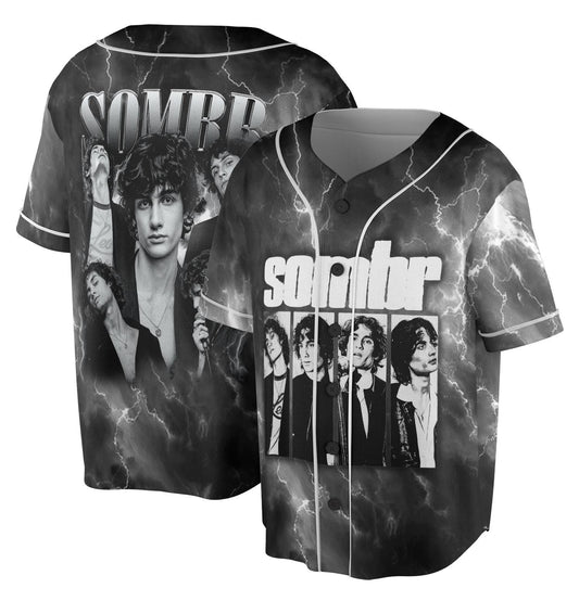Sombr World Tour Music Vintage Baseball Jersey