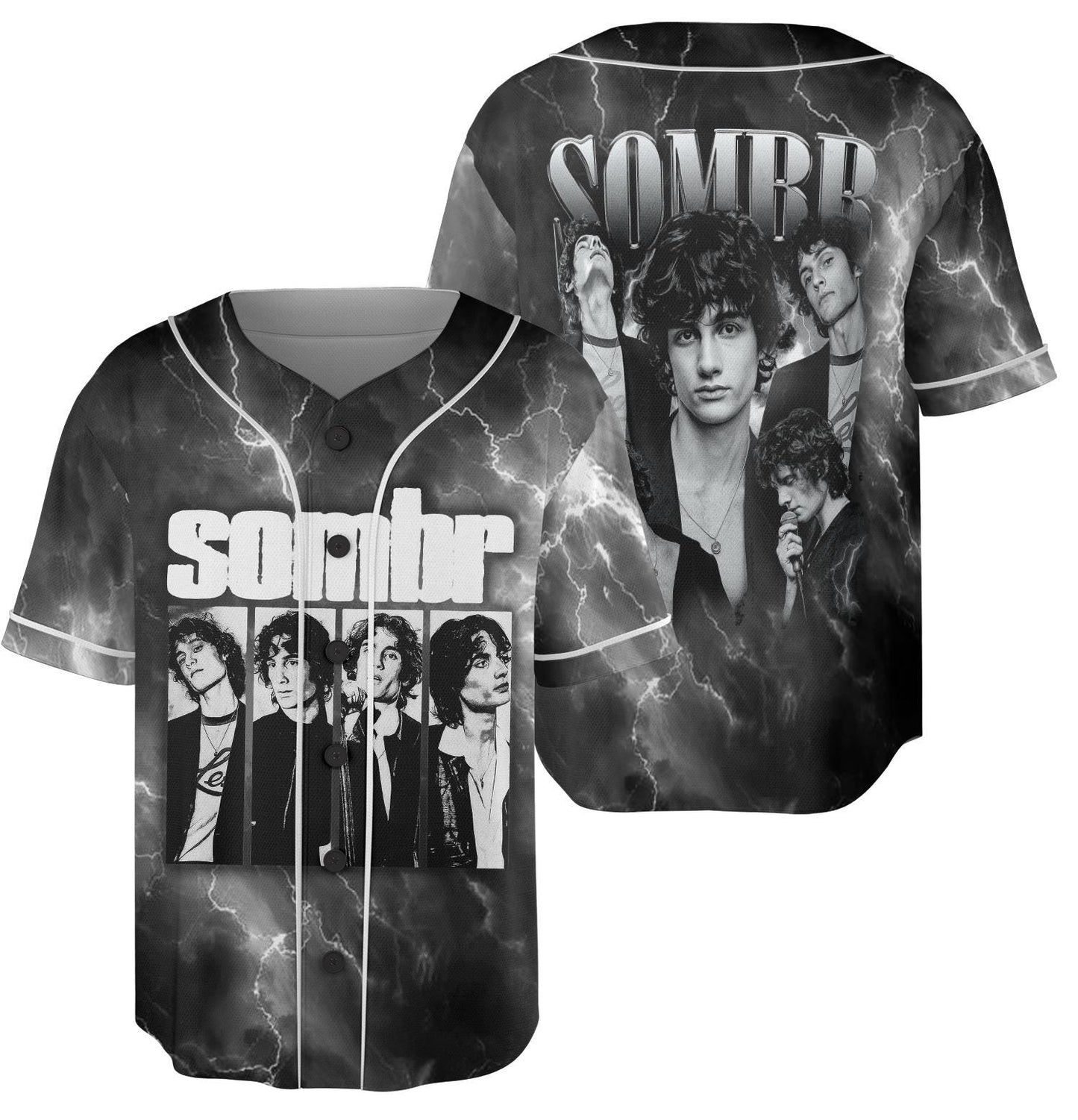 Sombr World Tour Music Vintage Baseball Jersey