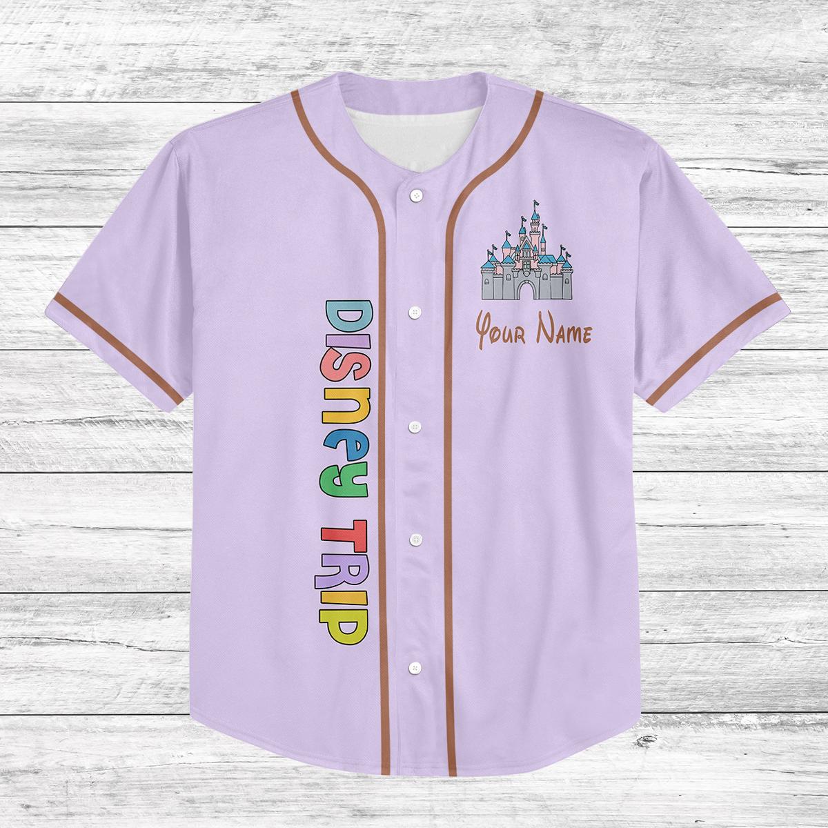 Custom Disney Baseball Jersey, Family Disney Trip 2025 Shirt, Matching Disney Outfits, Personalized Disney World Jersey