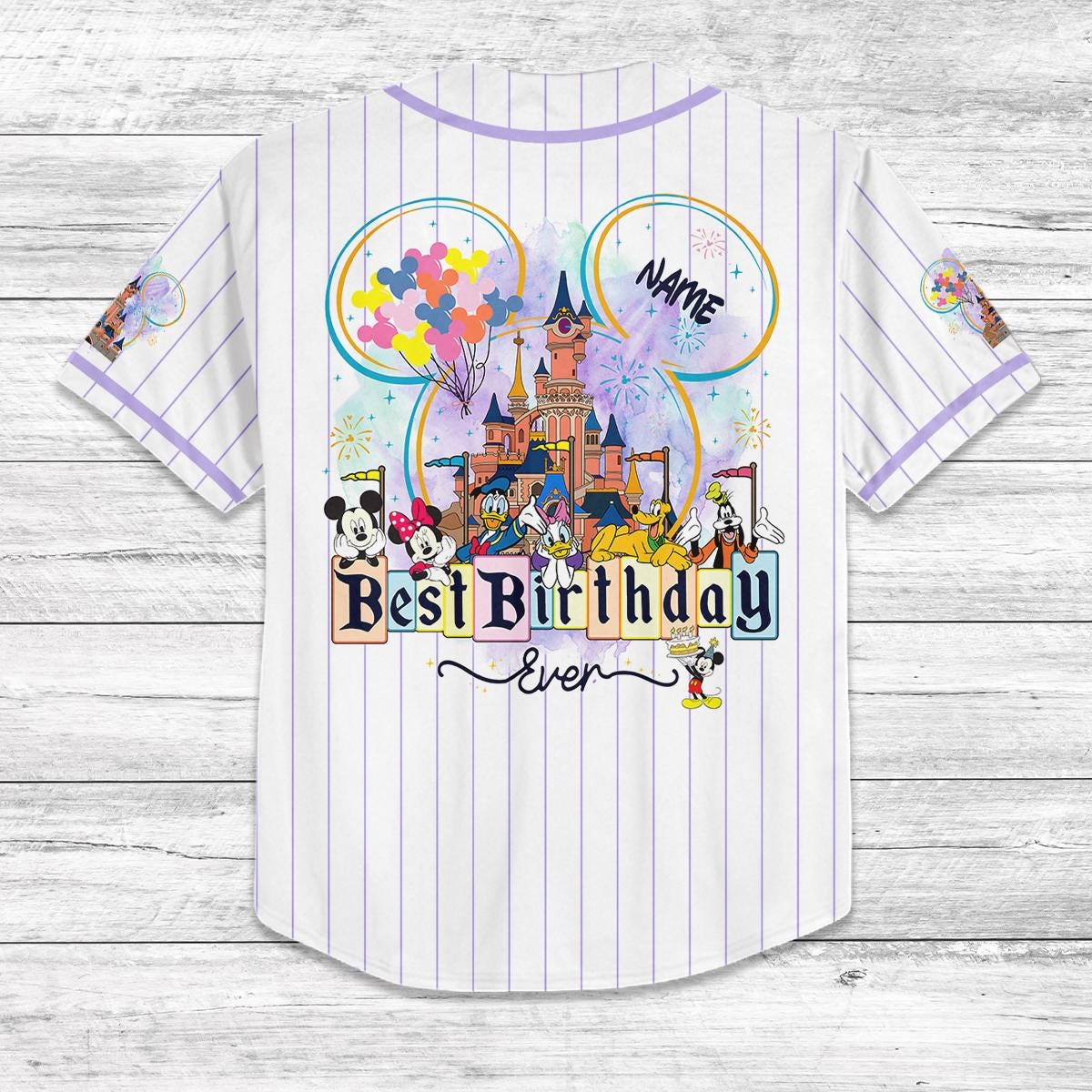 Custom Birthday Baseball Jersey, Disney Trip 2025 Shirt, Family Matching Disney Outfit, Kid/Youth/Adult Disney Birthday Jersey