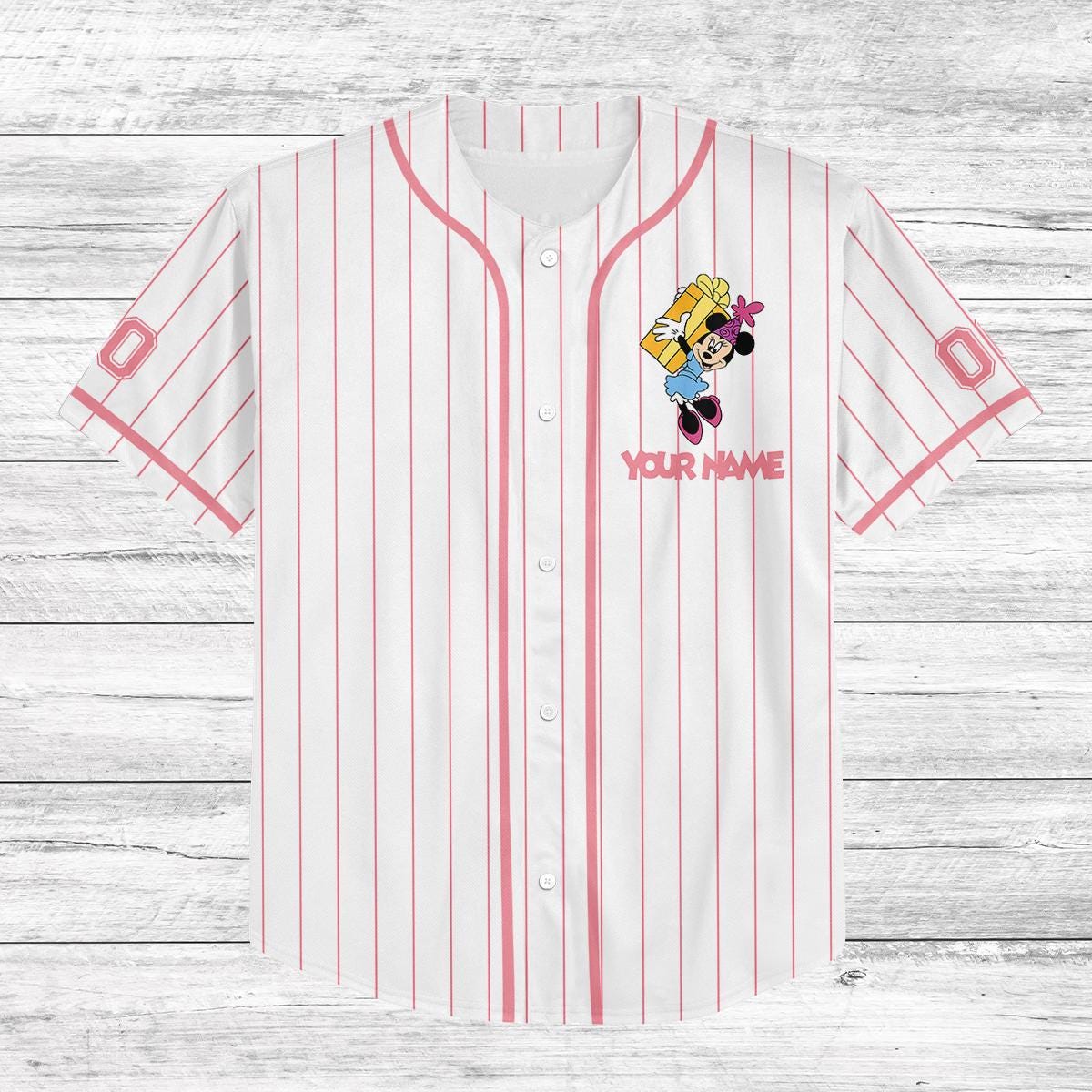 Custom Minnie Birthday Baseball Jersey, Disney Trip 2025 Shirt, Personalized Gift for Girls, Family Vacation Outfit