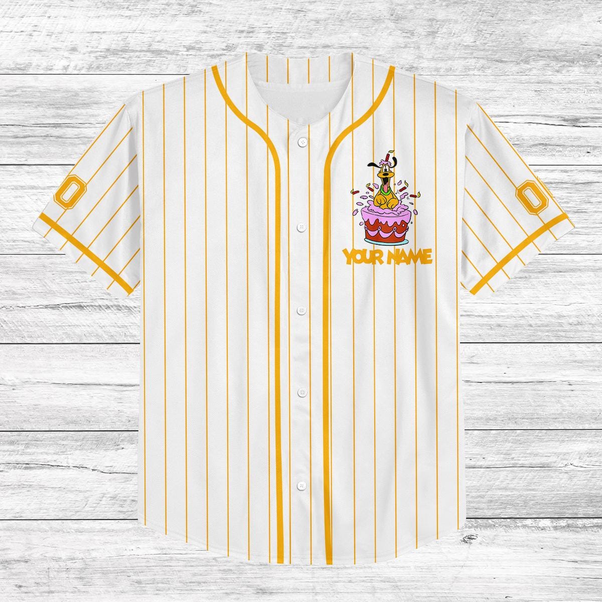 Custom Pluto Birthday Baseball Jersey, Disney Trip 2025 Shirt, Personalized Gift for Kids, Matching Family Vacation Outfit