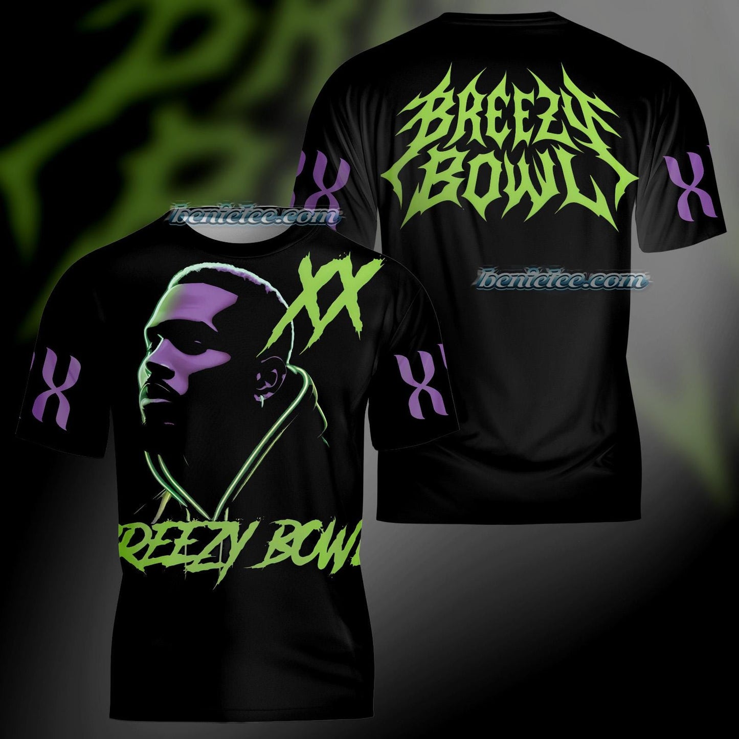 Chris Brown Shirt 3D, Breezy Bowl XX Tour Shirt, Chris Brown Album Shirt, Concert Retro 2025 Shirt