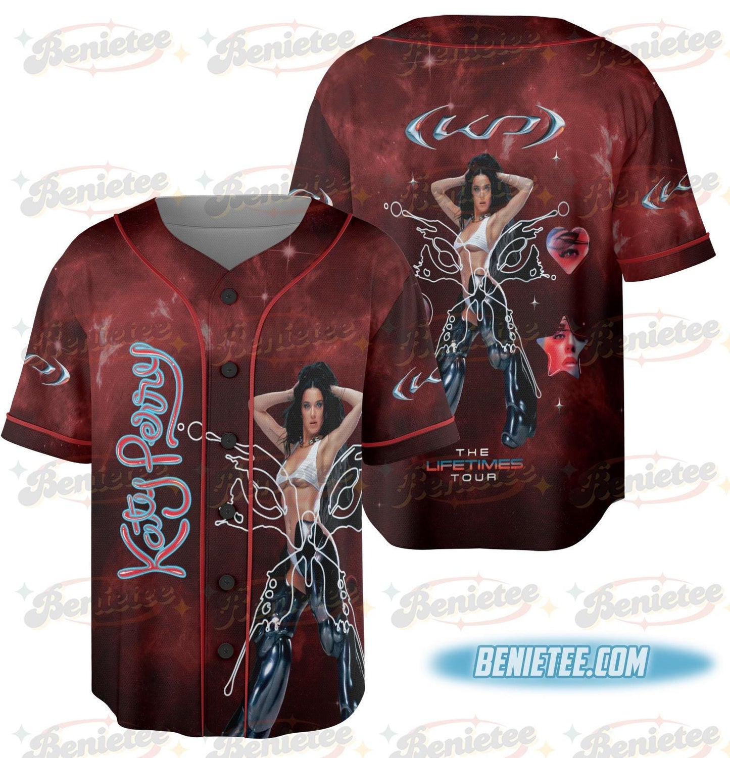 Katy Perry Concert Jersey, Retro 90s Style Fan Merch Jersey, The Lifetime Tour Tees, Vintage Tour T-Shirt, Aesthetic Music Fan Apparel Shirt