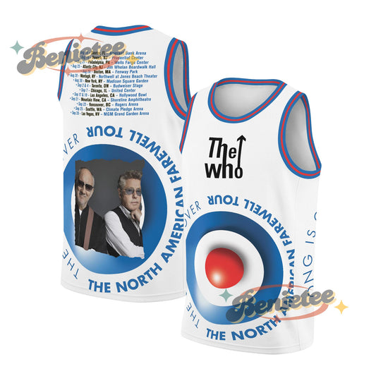 The Who Basketball Jersey, New The Song Is Over Hot Tour 2025 Jersey
