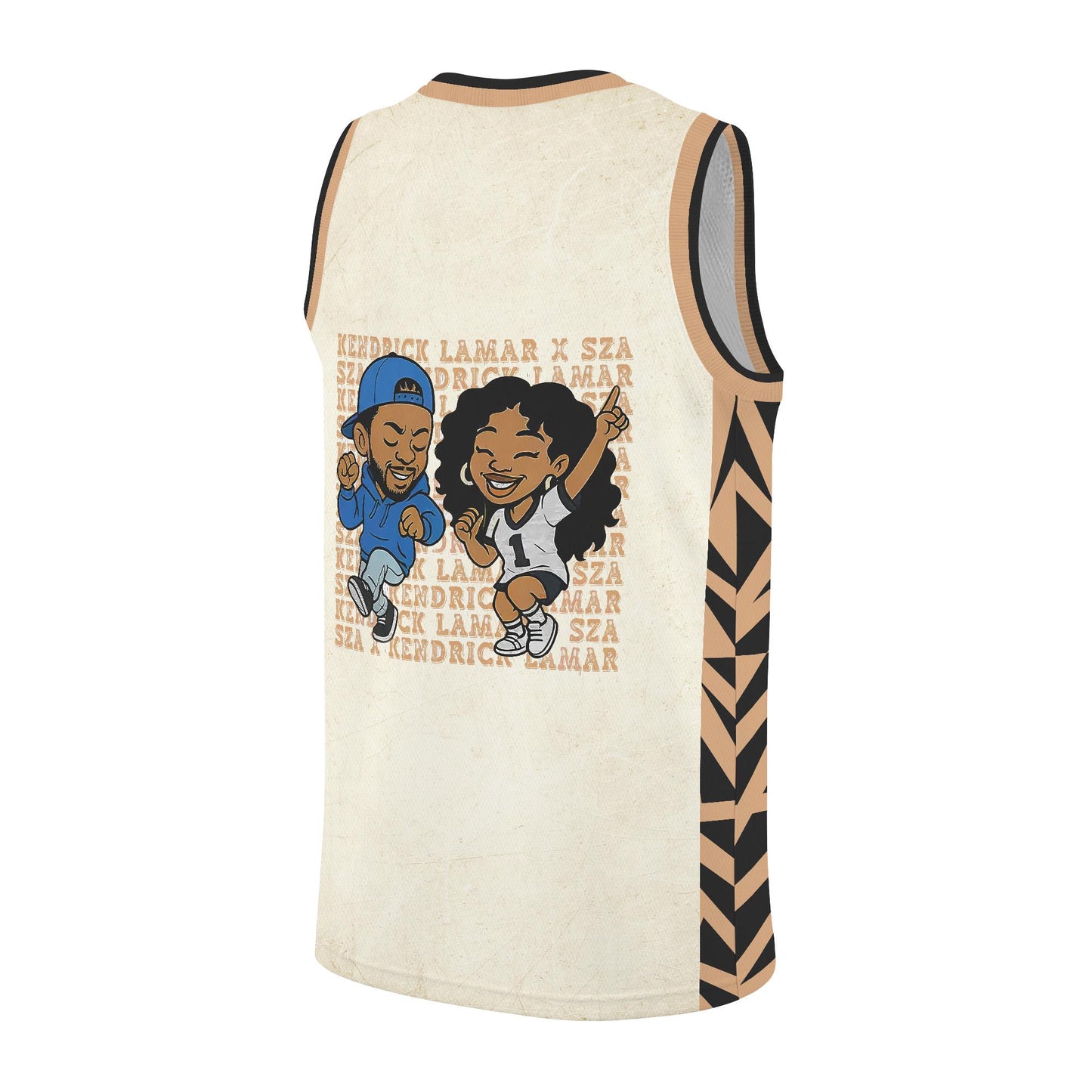 Kendrick Lamar & SZA Rap Tour 2025 Basketball Jersey